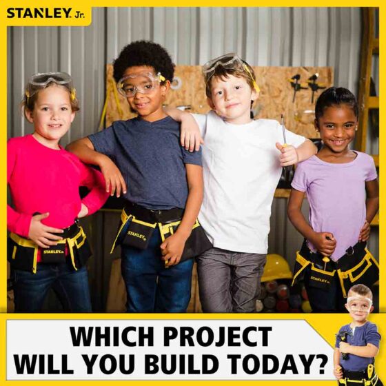  Stanley Jr DIY Toolbox Kit for Kids - Easy to Assemble Wood  Craft Toolbox - Build A Tool Box for Kids - Paint & Brushes Included : Toys  & Games