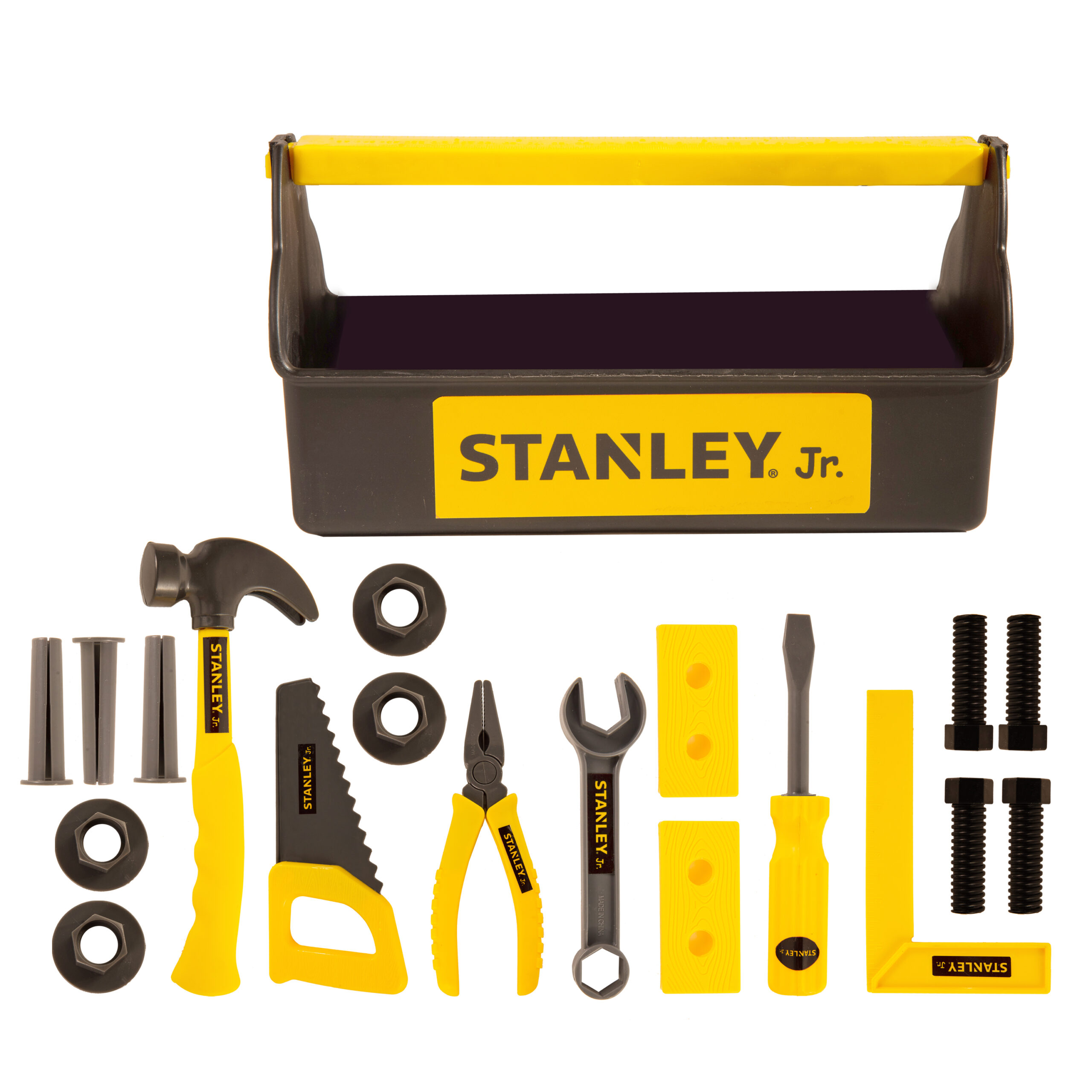 thumbnail image 2 of Stanley Jr. 21-Piece Tool Set - Kids Toolbox With Battery Drill & Toolbelt 2 of 14
