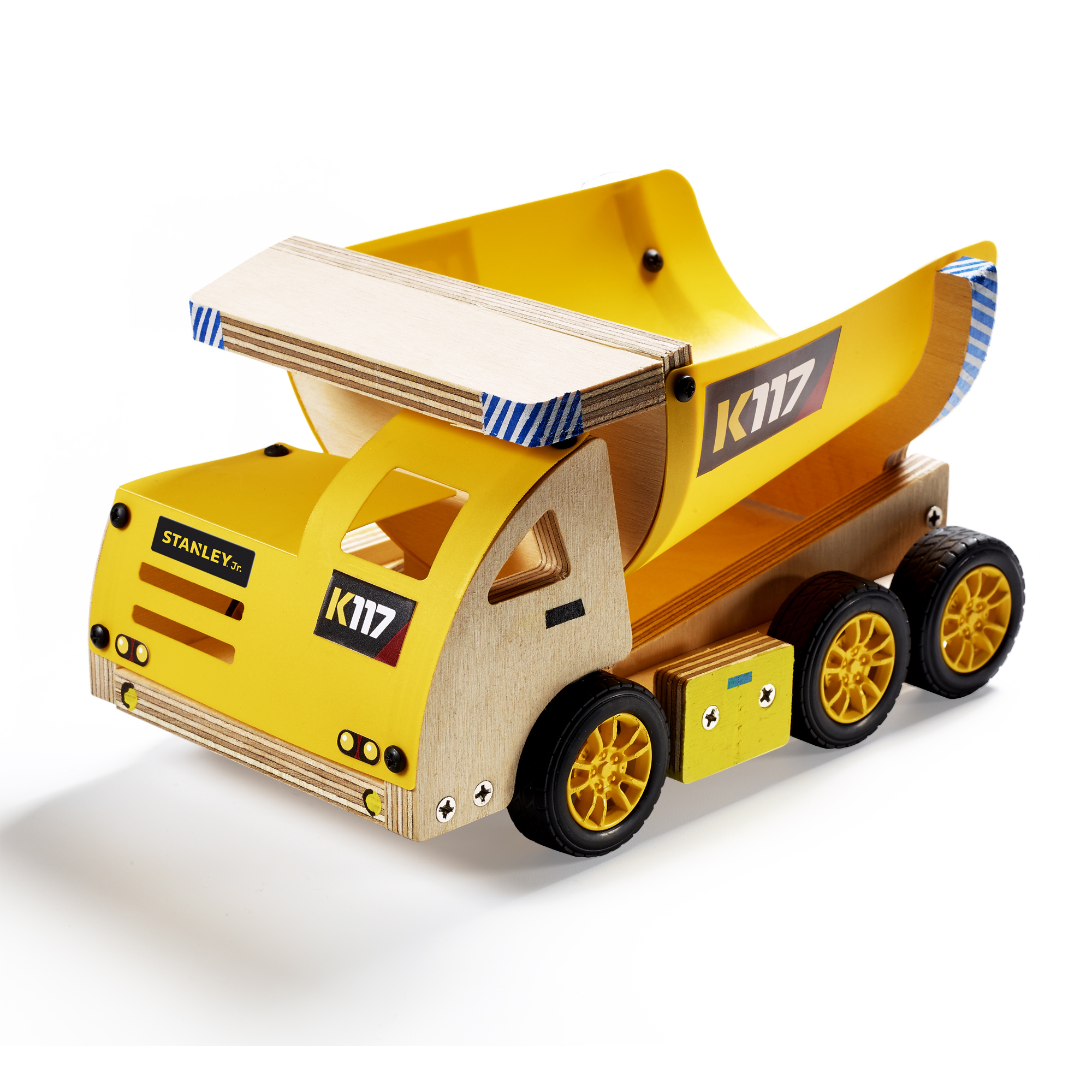Bulldozer Toy Truck Construction Play Small Wood Craft Kit Stanley Jr DIY Toy Kids Building Kit 